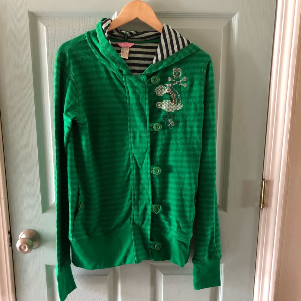 Y2K Cross-stitched hoodie